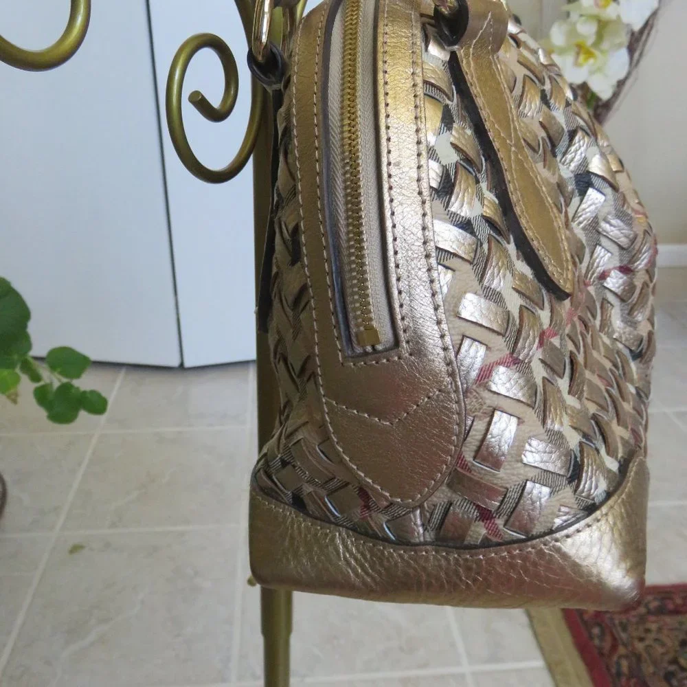 Haymarket Thornley PVC Gold leather satchel ( price reduced )